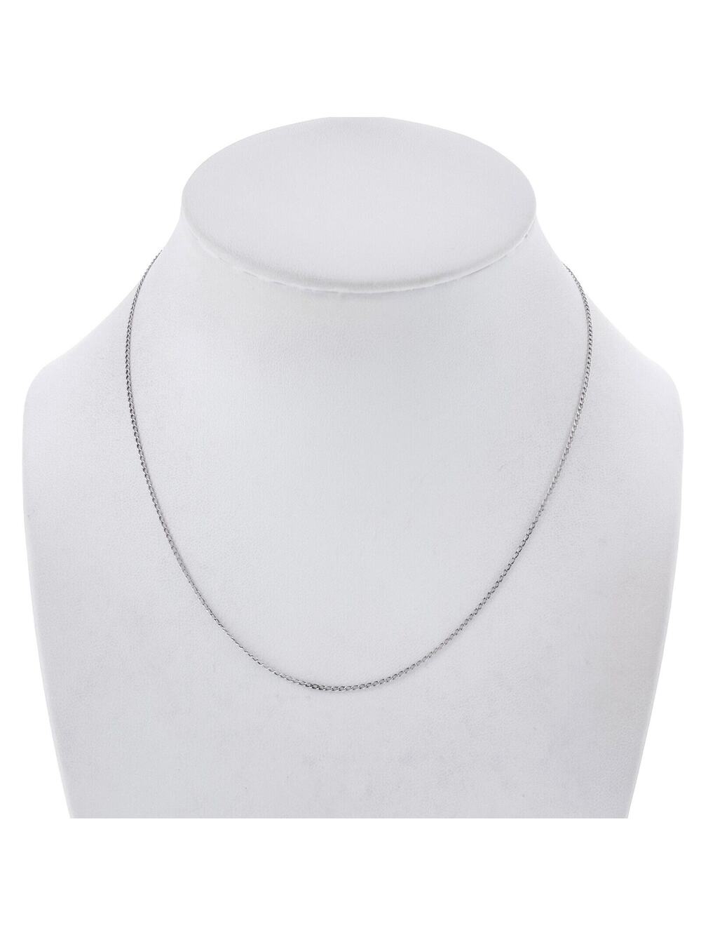 Vintage Sterling Silver 925 Curb Link Chain Necklace 15.5"